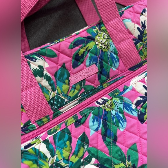 VERA BRADLEY Medium Traveler Bag Carry On Tote - Tropical Paradise Pink - Picture 2 of 10